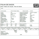 Ver imagem 3 de Motor Eletrico Trifasico W22 IR3 Premium 3 Cv 4P L90L 3F 220/380/440 V 60 hz IC411 - Tfve - B34D - C