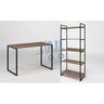 Conjunto Escritório Estilo Industrial Mesa + Estante Organizadora Luxo AJL - 4
