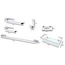 Ver imagem 2 de 1 Kit de Banheiro Porta Toalha Polido 60 Cm