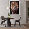 Quadro Decorativo Leão Judá Sala Quarto Moldura CxAlta 40x60 Arte na Arte Moldura Branca - 10