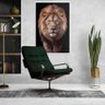 Quadro Decorativo Leão Judá Sala Quarto Moldura CxAlta 40x60 Arte na Arte Moldura Branca - 9