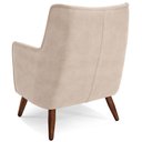 Ver mais imagens de Kit 02 Poltronas Decorativa Fixa Pés de Madeira Isabella D02 Veludo Bege B-309 - Lyam Decor