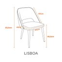 Ver imagem 2 de Cadeira Estofada Moderna Lisboa Fratini