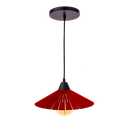 Ver imagem 1 de Luminária Teto Lustre Pendente Balcão Cozinha Sala MDF Cabo:Vermelho