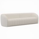 Ver imagem 3 de Sofá 332cm 4 Lugares Bipartido West Bouclé Off White - Sallar Home