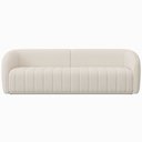 Ver imagem 1 de Sofá 332cm 4 Lugares Bipartido West Bouclé Off White - Sallar Home