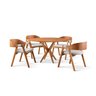 Conjunto de Mesa Redonda 120cm com 4 Cadeiras Luna - 2