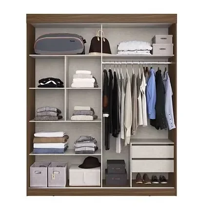 Ver imagem 2 de GUARDA ROUPA HERVAL PH 1693 - COR BRANCO - COM ESPELHO