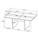 Ver imagem 4 de Mesa Reunião Escritório 12 Lugares com Caixa de Tomada, Tampo Engrossurado 50mm Marrom/Freijó/Branco Artany