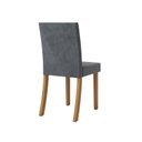Ver imagem 7 de Conjunto Sala de Jantar Mesa Manu 120cm Tampo MDF e Vidro Canto Reto 4 Cadeiras Lily
