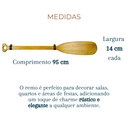 Ver imagem 6 de Remo Decorativo Madeira Decoração de Praia para Parede