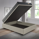 Ver imagem 3 de Cama Box Casal com Baú 138x188 com Colchão Adapto Molas Ensacadas Ecoflex Courino Linho