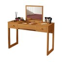 Ver imagem 1 de Penteadeira Camarim em Mdf com Espelho Quarto Moderno Luxo:nature/offwhite/nat