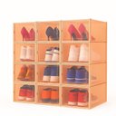 Ver imagem 1 de Kit com 6 Caixas Organizadoras – Praticidade e Organização para Seu Espaço - Laranja