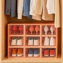 Ver imagem 2 de Kit com 6 Caixas Organizadoras – Praticidade e Organização para Seu Espaço - Laranja