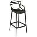 Ver imagem 4 de Kit C/ 2 Banquetas Allegra Masters 100% Polipropileno Preta