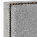 Ver imagem 6 de Cabeceira Box Casal King Com Tachas 195 cm Vicenza L02 Bouclê Cinza - Lyam Decor