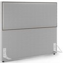 Ver imagem 1 de Cabeceira Box Casal King Com Tachas 195 cm Vicenza L02 Bouclê Cinza - Lyam Decor