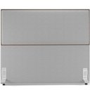 Ver imagem 7 de Cabeceira Box Casal King Com Tachas 195 cm Vicenza L02 Bouclê Cinza - Lyam Decor