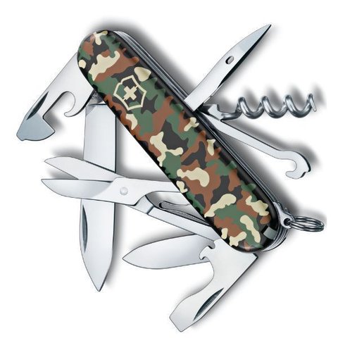 Canivete Suiço Climber Victorinox 9,1cm, 14 Funções, Camuflado 1.3703.94
