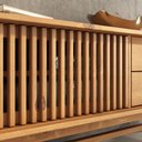 Ver imagem 6 de Rack Ripado 180 Cm Madeira Tv 75 2 Portas Correr Freijo Adamo Idimex