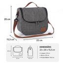 Ver imagem 4 de Bolsa Térmica Lancheira de Poliéster com Alça Cinza