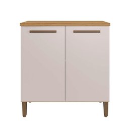 Balcão Ouro Master Tampo Mdf Arte Móveis Cinamomo/ Off White - 2