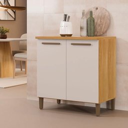 Balcão Ouro Master Tampo Mdf Arte Móveis Cinamomo/ Off White - 7