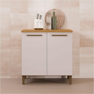 Balcão Ouro Master Tampo Mdf Arte Móveis Cinamomo/ Off White