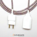 Ver imagem 2 de Extensão Elétrica 2 Metros Pp 2x0,75mm Revestido Multicolor Brilhoso Cabos Immediate