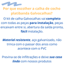 Ver imagem 4 de Kit Calha Telhado Cocho Divisa Platibanda 7 Mts Galvanizada Galvocalhas Calha Galvanizada Saída Redo