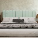Ver imagem 1 de Cabeceira Nuvem King Size Facil Instalação 10 Placas 45x20cm:verde Claro
