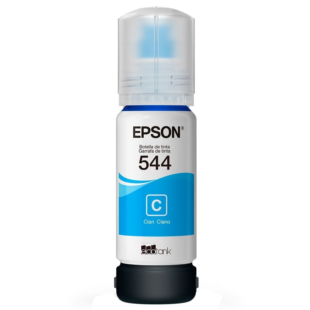 Refil de Tinta Epson T544220 Ciano 65ml L1110 L3110 L3150 L3250 L5190