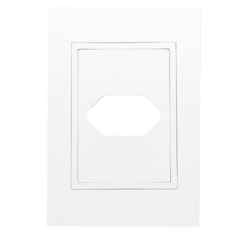 Placa 4x2 1 Tomada Horizontal com Suporte - Rvb-1300/67 - Ravenna Placa 4x2 1 Tomada Horizontal C/ S