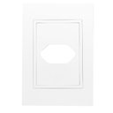 Ver imagem 1 de Placa 4x2 1 Tomada Horizontal com Suporte - Rvb-1300/67 - Ravenna Placa 4x2 1 Tomada Horizontal C/ S