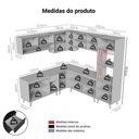 Ver imagem 3 de Armário de Cozinha Completa de Canto 445 Cm Preto Nice Madesa 01 Preto