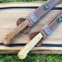 Ver imagem 5 de Faca Paineira Artesanal Sangradeira Cabral 11' Aço Carbono Polido Cabo de Madeira com Bainha