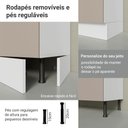 Ver mais imagens de Balcão de Cozinha 50cm 1 Porta Branco/crema Agata Madesa