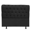 Ver imagem 2 de Cabeceira Estofada Cama Box King 195cm París Veludo Preto- Mabe Magazine