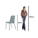 Ver imagem 5 de Conjunto para Sala de Jantar com 4 Cadeiras Dora Bege/Champagne/Verde Claro/Off White