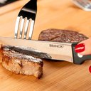 Ver imagem 4 de Conjunto de Talheres Faqueiro para Churrasco Jumbo Inox 8 Peças Preto Brinox 2554/308