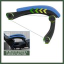 Ver imagem 6 de Cadeira Escritório Gamer Nitro Azul Ergonômica Couro Sintético Reclinável Altura Ajustável Luvinco