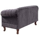 Ver imagem 4 de Namoradeira Chesterfield Duque 2 Lugares em Veludo Chumbo