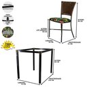 Ver imagem 3 de Mesa De Seis Cadeiras Gramado Argila Jogo De Jardim