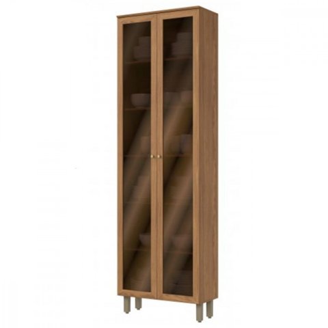 Cristaleira 2 Portas com Vidro Reflecta Requinte Henn 71,5