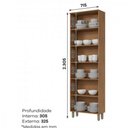 Ver imagem 3 de Cristaleira 2 Portas com Vidro Reflecta Requinte Henn 71,5