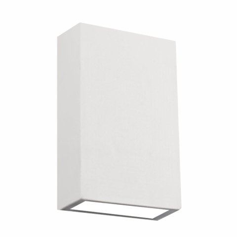 Arandela Luminária Branca 2x 9 Fachos Ip65 4W Branco Quente