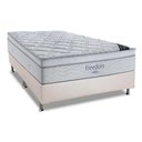 Ver imagem 1 de Cama Box Casal: Colchão Molas Superpocket Ensacadas Ortobom Freedom + Base Crc Courano White (