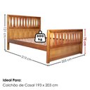 Ver imagem 3 de Cama King Madeira Macica Tuni 203 cm Ripas Usinadas Mogno Mell Nath