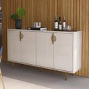 Ver imagem 1 de Buffet Aparador 4 Portas Marsala 160cm Pés de Ferro - Lukaliam Móveis